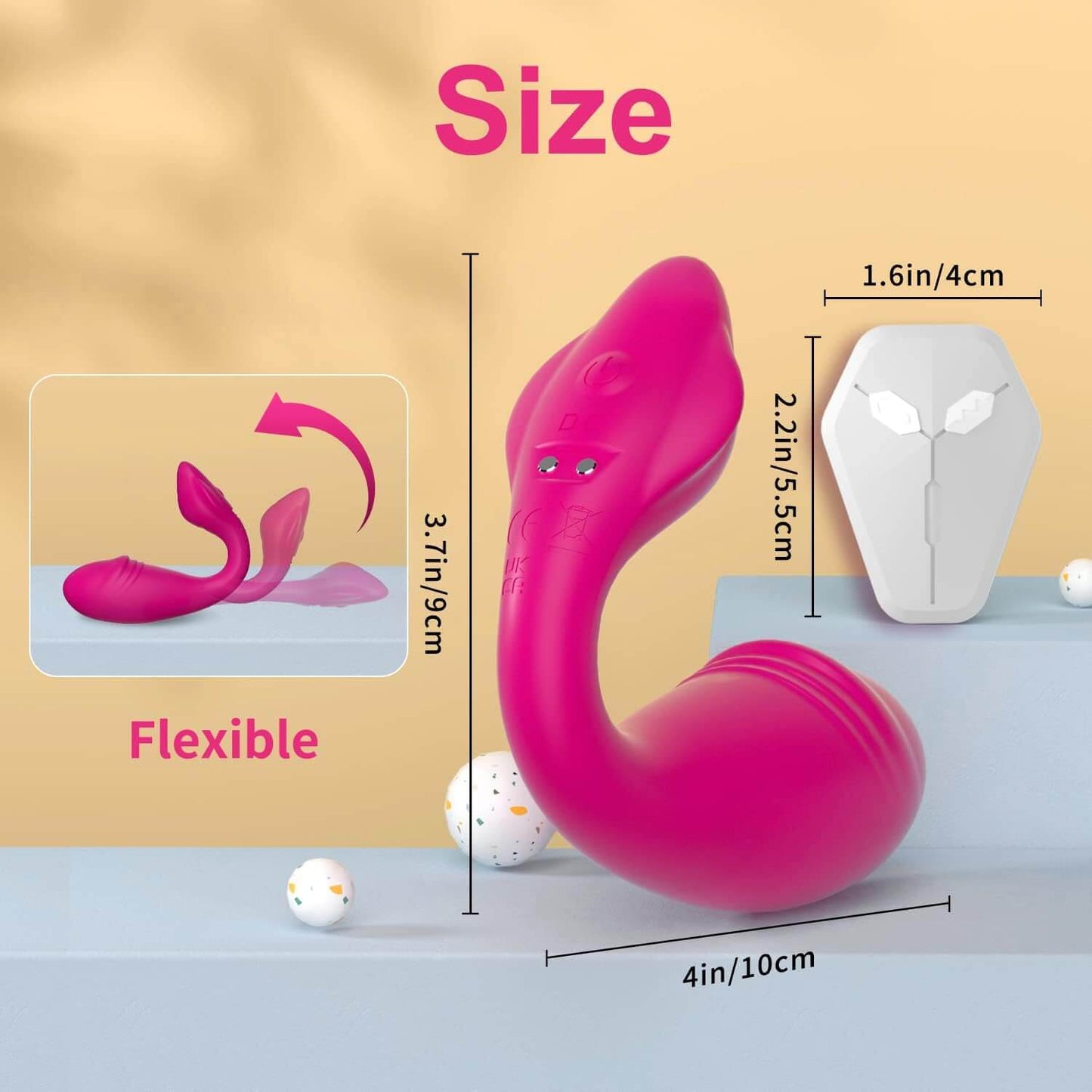 HoneyBetty Remote Control Panty Vibrator – Dual Motor Wearable Clitoral & G-Spot Stimulator – APP & Wireless Remote Controlled Dildo Vibrator
