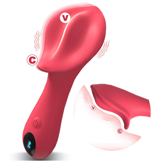 HoneyBetty 3-in-1 Vibrator Wand for Women – LCD Clitoral Stimulator with 9 Vibration Modes, Flexible Design, Velvet Silicone Finish – Vibrating Bullet for Clitoris, Vagina & Labia Pleasure