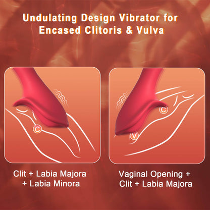 HoneyBetty 3-in-1 Vibrator Wand for Women – LCD Clitoral Stimulator with 9 Vibration Modes, Flexible Design, Velvet Silicone Finish – Vibrating Bullet for Clitoris, Vagina & Labia Pleasure