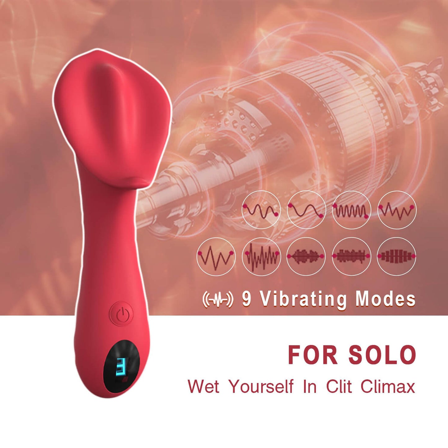 HoneyBetty 3-in-1 Vibrator Wand for Women – LCD Clitoral Stimulator with 9 Vibration Modes, Flexible Design, Velvet Silicone Finish – Vibrating Bullet for Clitoris, Vagina & Labia Pleasure