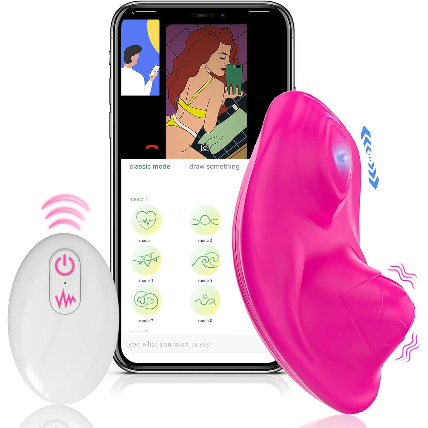 App Remote Control Vibrator Wearable Panty Vibrators Butterfly Vibrator Adult Toys