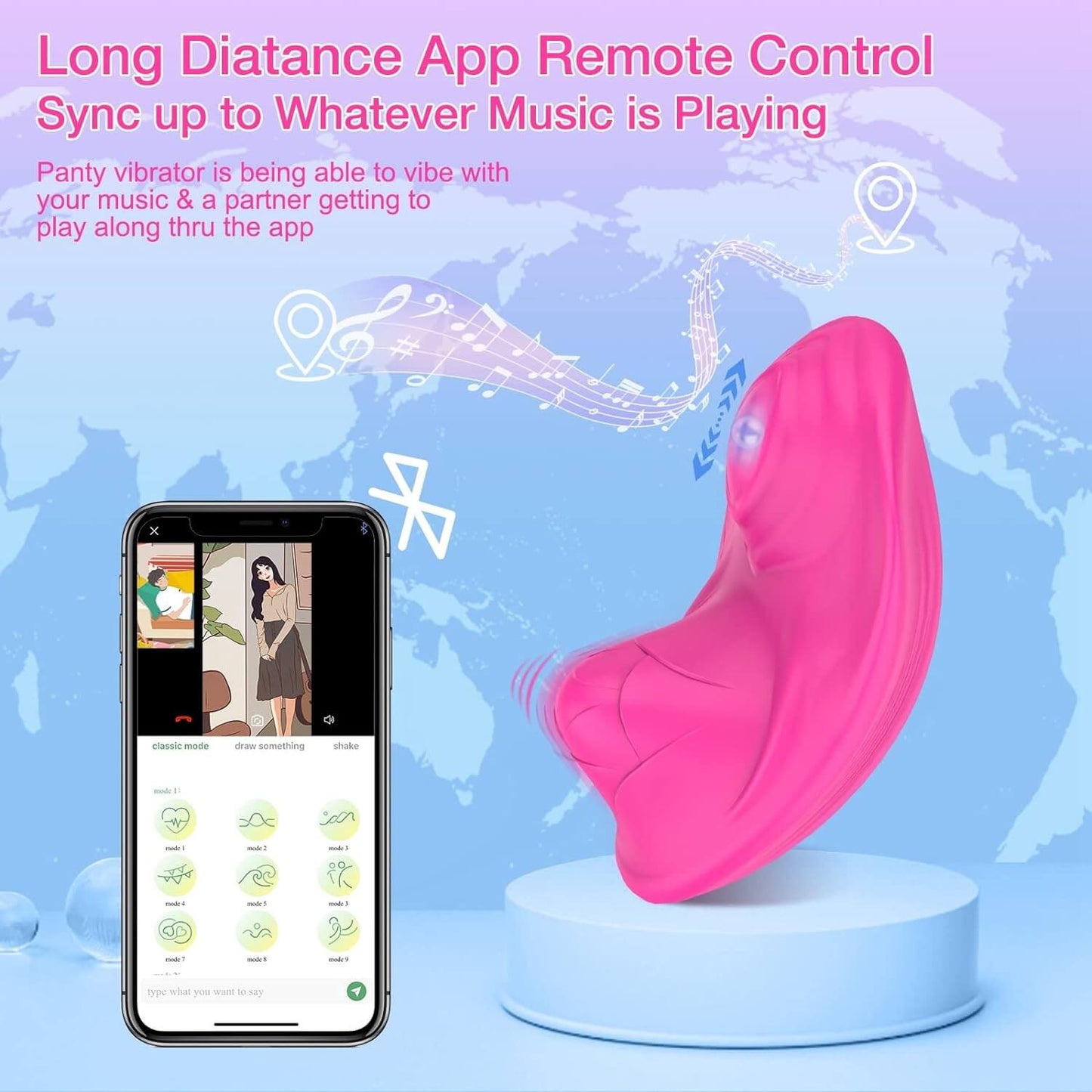 App Remote Control Vibrator Wearable Panty Vibrators Butterfly Vibrator Adult Toys