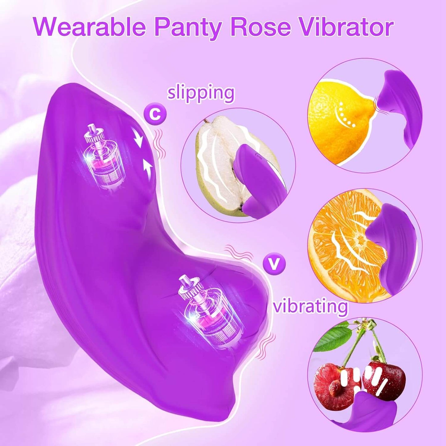 Wearable Butterfly Panty Clitoral Vibrator App Controlled Remote Adult Toy