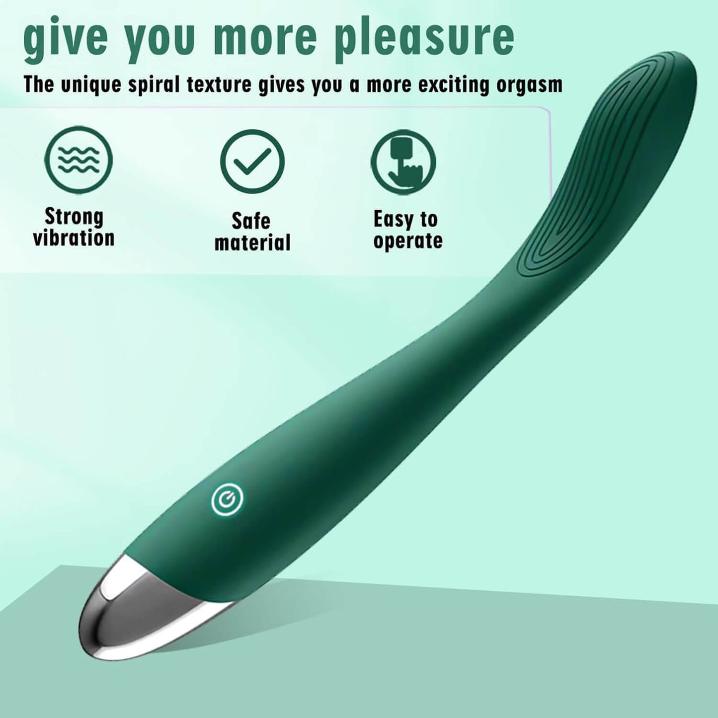 Clitoral G Spot Vibrator with 10 Powerful Modes, Clitoral Nipple Stimulator Finger Bullet Vibrators