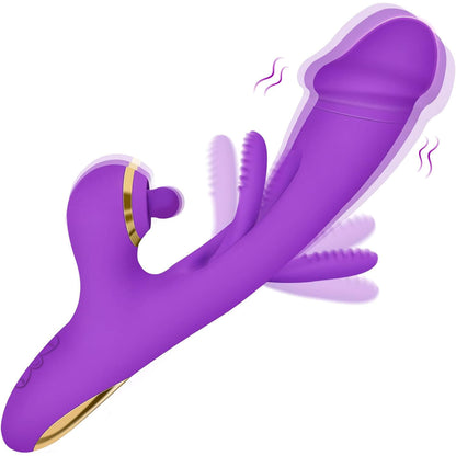 3 in 1 Thrusting Dildo Vibrator for Women G Spot Vibrators Clitoris Stimulator Tapping Bunny Sex Toy