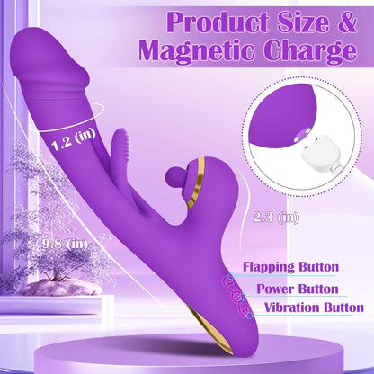 3 in 1 Thrusting Dildo Vibrator for Women G Spot Vibrators Clitoris Stimulator Tapping Bunny Sex Toy