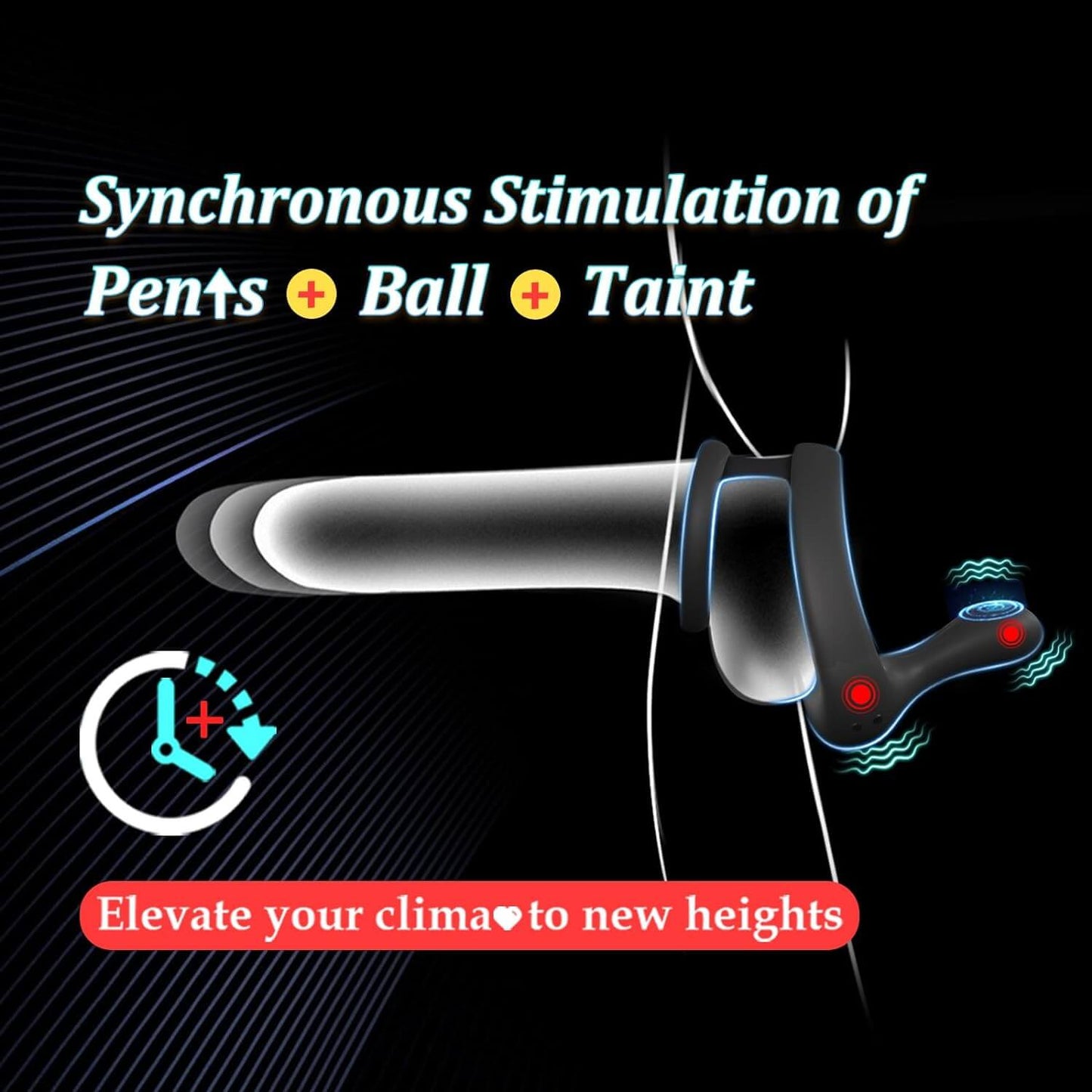 Vibrating Cock Ring Taint Stimulator Silicone Pleasure Penis Ring Vibrator Couples Remote Control Adult Sex Toys for Men